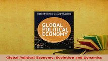 PDF  Global Political Economy Evolution and Dynamics Download Full Ebook