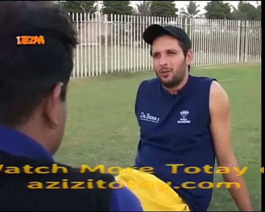 Afridi Funny interview Tezabi Cricket - YouTube