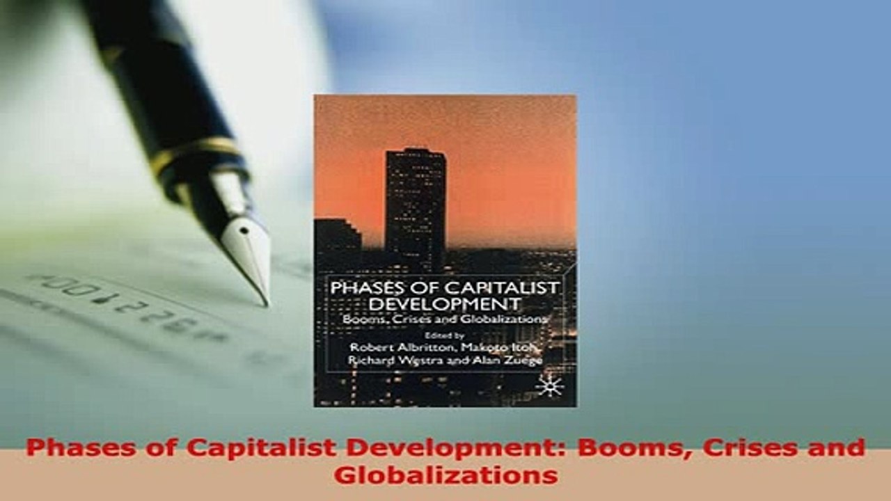 PDF  Phases of Capitalist Development Booms Crises and Globalizations PDF Full Ebook
