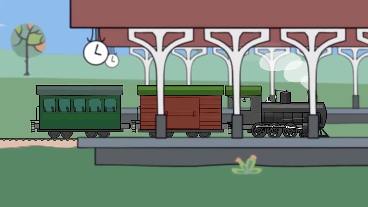 Eğitici çizgi film - Büyük yapılar - Buharlı tren - мультфильмы на турецком