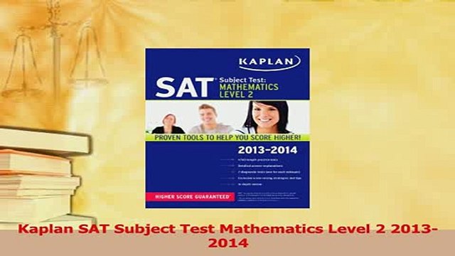 PDF Kaplan SAT Subject Test Mathematics Level 2 20132014 Read Online