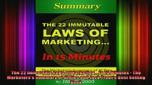 FREE PDF  The 22 Immutable Laws of Marketing In 15 Minutes  The Marketerss Summary of Al Ries  FREE BOOOK ONLINE