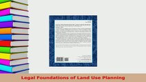Download  Legal Foundations of Land Use Planning  EBook