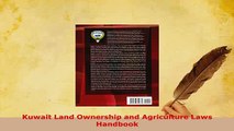 PDF  Kuwait Land Ownership and Agriculture Laws Handbook  EBook