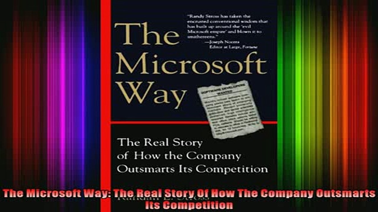 READ book  The Microsoft Way The Real Story Of How The Company Outsmarts Its Competition Full Ebook Online Free