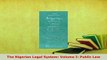 PDF  The Nigerian Legal System Volume I Public Law  Read Online