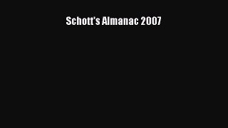 PDF Schott's Almanac 2007 Free Books