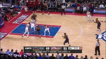 LeBron James Baseline Dunk   Cavaliers vs Pistons   Game 3   April 22, 2016   NBA Playoffs