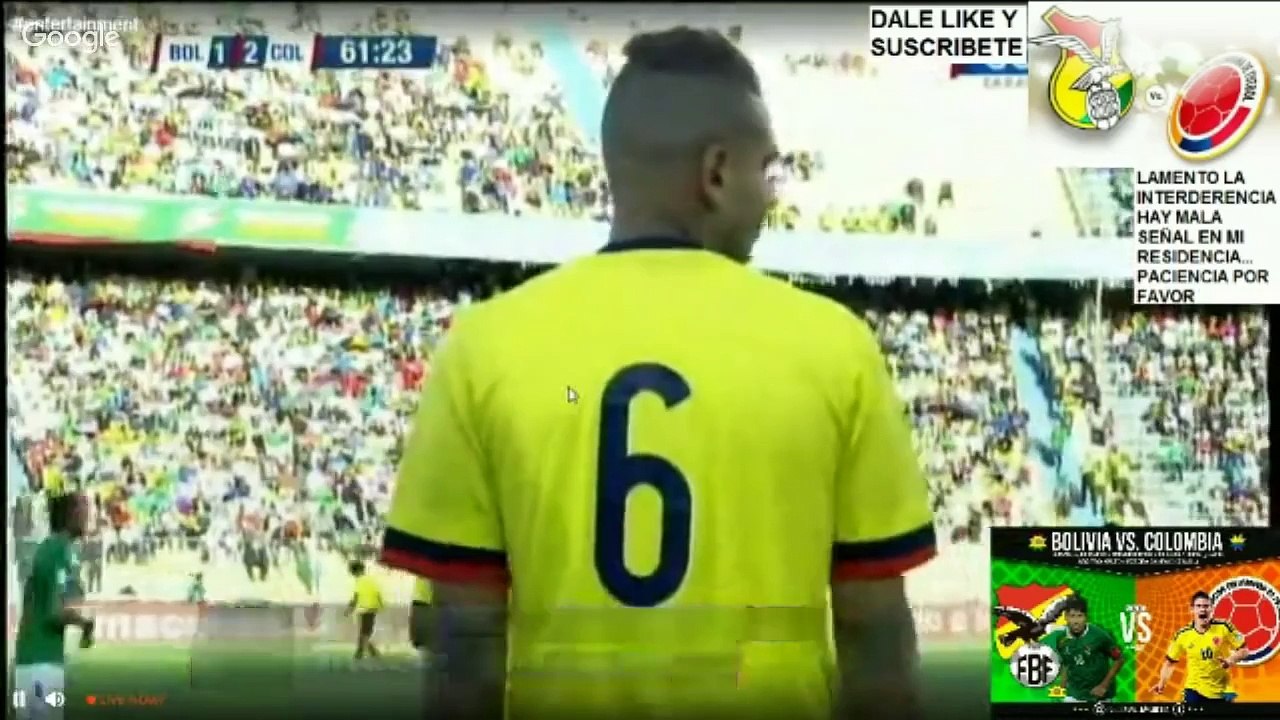 colombia vs bolivia en vivo 2016