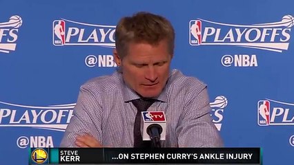 Steve Kerr talks about Stephen Curry's Ankle Injury