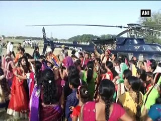 Groom hires helicopter for his 'baraat' in Varanasi village