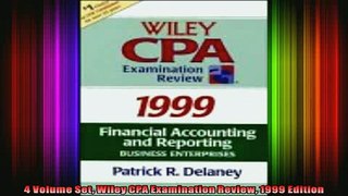 READ book  4 Volume Set Wiley CPA Examination Review 1999 Edition Free Online