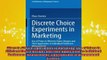 Free PDF Downlaod  Discrete Choice Experiments in Marketing Use of Priors in Efficient Choice Designs and READ ONLINE