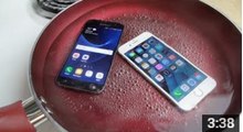 Samsung Galaxy S7 vs iPhone 6S Boiling Hot Water Test