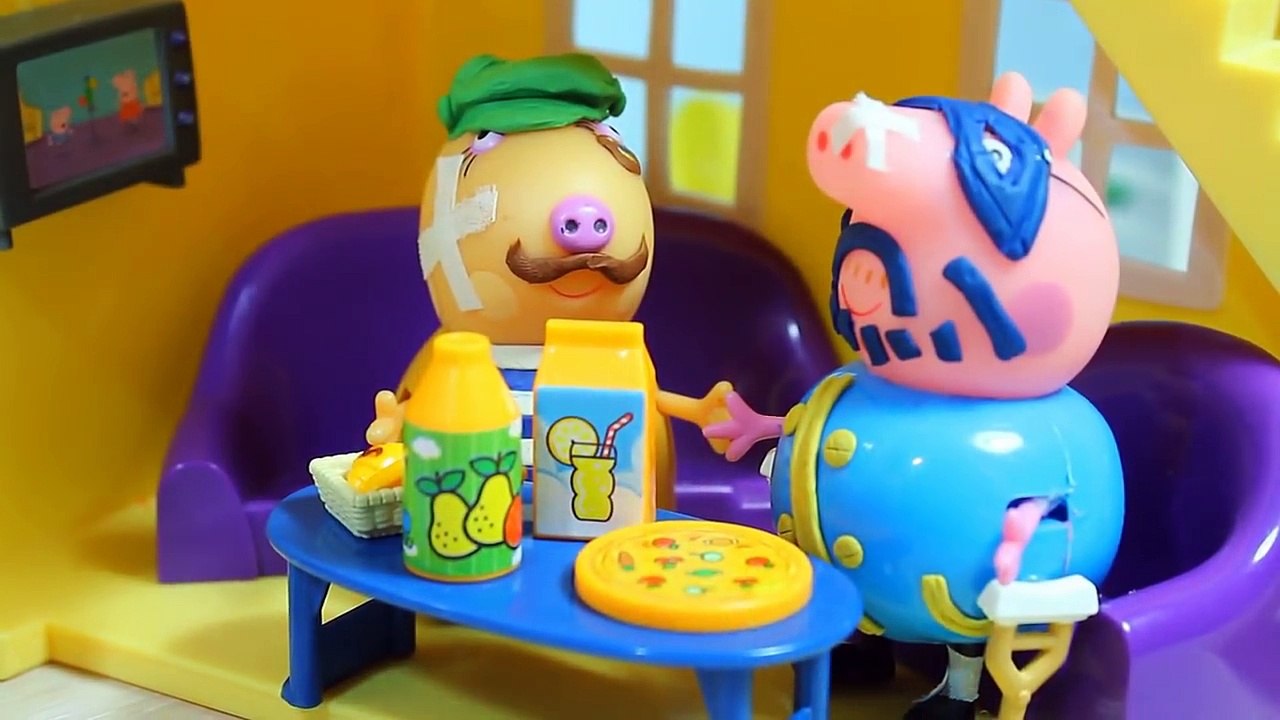 Peppa Pig The Baby Piggy George robbers and Lizunov Peppa Pig