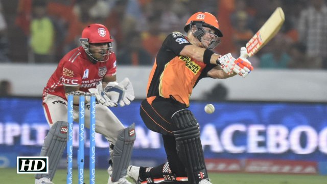 IPL 9 KXIP vs SRH David Warners quick fire 59 helps SRH beat KXIP