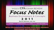 READ book  Wiley CPA Examination Review Focus Notes Business Environment and Concepts 2011 Online Free