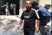 بلدة تسيل أثار قصف الطيران الحربي الاسدي على البلده 21/7/2013