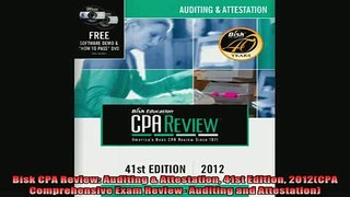READ book  Bisk CPA Review Auditing  Attestation 41st Edition 2012CPA Comprehensive Exam Review Full EBook
