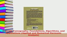 PDF  Discrete Tomography Foundations Algorithms and Applications Applied and Numerical PDF Full Ebook