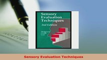 PDF  Sensory Evaluation Techniques Free Books