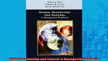 Downlaod Full PDF Free  Global Accounting and Control A Managerial Emphasis Online Free