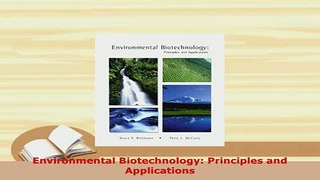 Download  Environmental Biotechnology Principles and Applications PDF Book Free