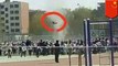 Dust devil sweeps through primary school sports day, lifts student into the air in China