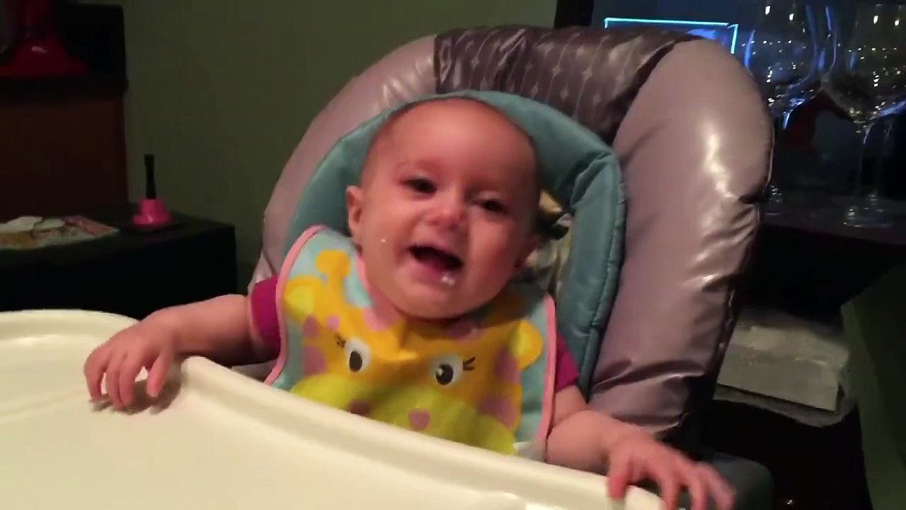 We never get tired of hearing babies laugh, but this may be the most infectious laugh we've ever heard