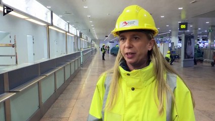 Télécharger la video: Attentats de Bruxelles : les travaux se poursuivent à l'aéroport de Zaventem