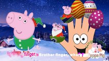 Peppa Pig Finger Family Song Peppa Pig Let it Snow Magical Surprise Eggs Kids Songs