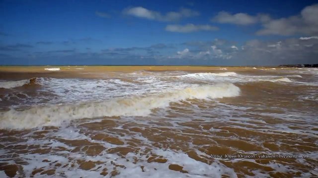 В Крыму Черное море пожелтело