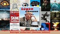 PDF  Lügen erkennen  Das Geheimnis wie Sie Lügner und Betrüger entlarven German Edition Read Full Ebook