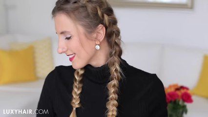 How to- Double Dutch Braid Hair Tutorial