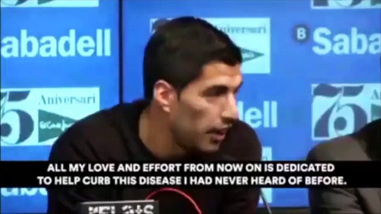 Luis Suarez breaks down in tears over sick fan - Barcelona Star Cries