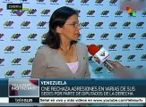 CNE de Venezuela rechaza violencia de grupos opositores