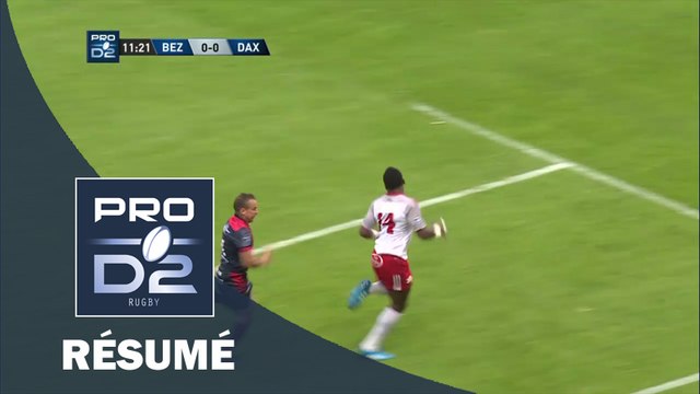 PRO D2 - Résumé Béziers-Dax: 24-35 - J27 - Saison 2015/2016