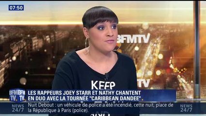JoeyStarr envoie balader une journaliste de BFM TV qui reprend sa chanson