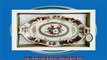 best produk   Royal Porcelain Fruit Platter Serving Tray Vintage FloralRed Design 24K GoldPlated Bone
