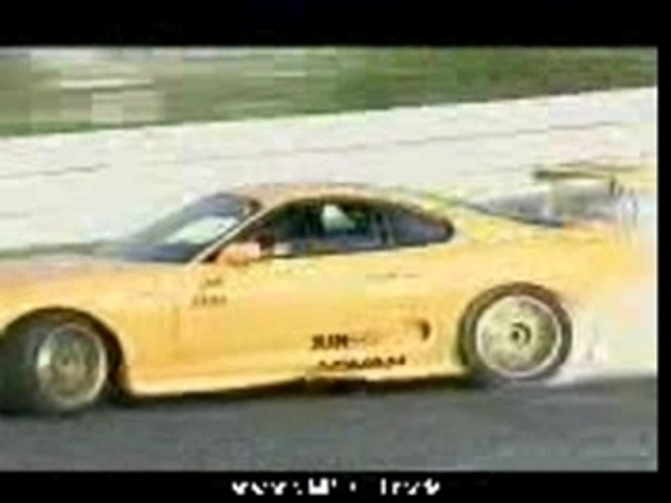 Toyota Supra drifting