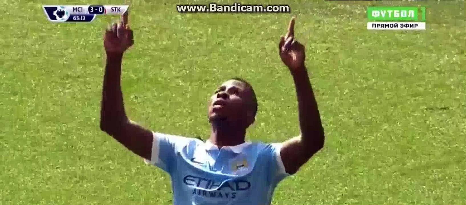 Kelechi Iheanacho GOAAAL - Manchester City 3-0 Stoke City 23-04-2016