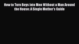 Read How to Turn Boys into Men Without a Man Around the House: A Single Mother's Guide Ebook