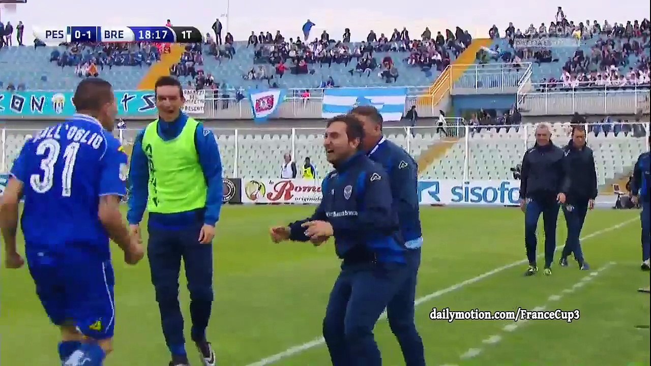 Jacopo Dall'Oglio Goal HD - Pescara 0-1 Brescia - 23-04-2016