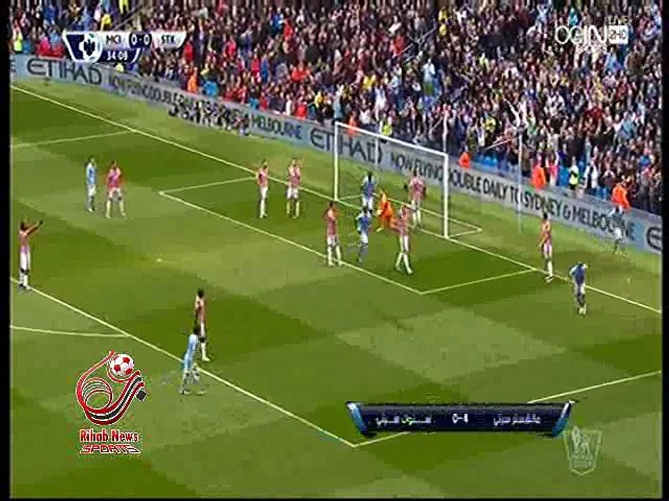 اهداف مباراة ( مانشستر سيتي 4-0 ستوك سيتي ) الدوري الانجليزي