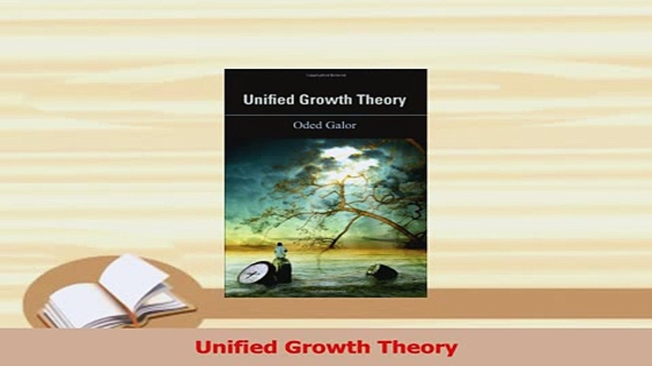 PDF  Unified Growth Theory Read Full Ebook