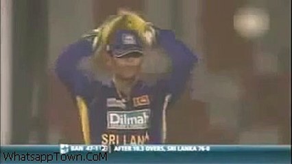 Ball hits the wicket keeper head Funny