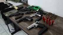Armas, munição e dinamite usada no assalto do Bradesco de Caridade-PI dia 26.08.13