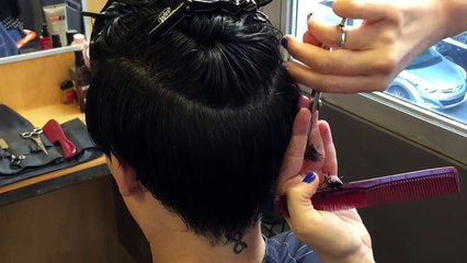 Woman's Undercut Short Haircut
