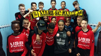 Remerciement des U15 à Alex et Romain