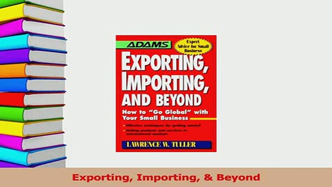Read  Exporting Importing  Beyond Ebook Free